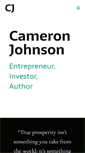 Mobile Screenshot of cameronjohnson.com