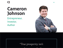 Tablet Screenshot of cameronjohnson.com